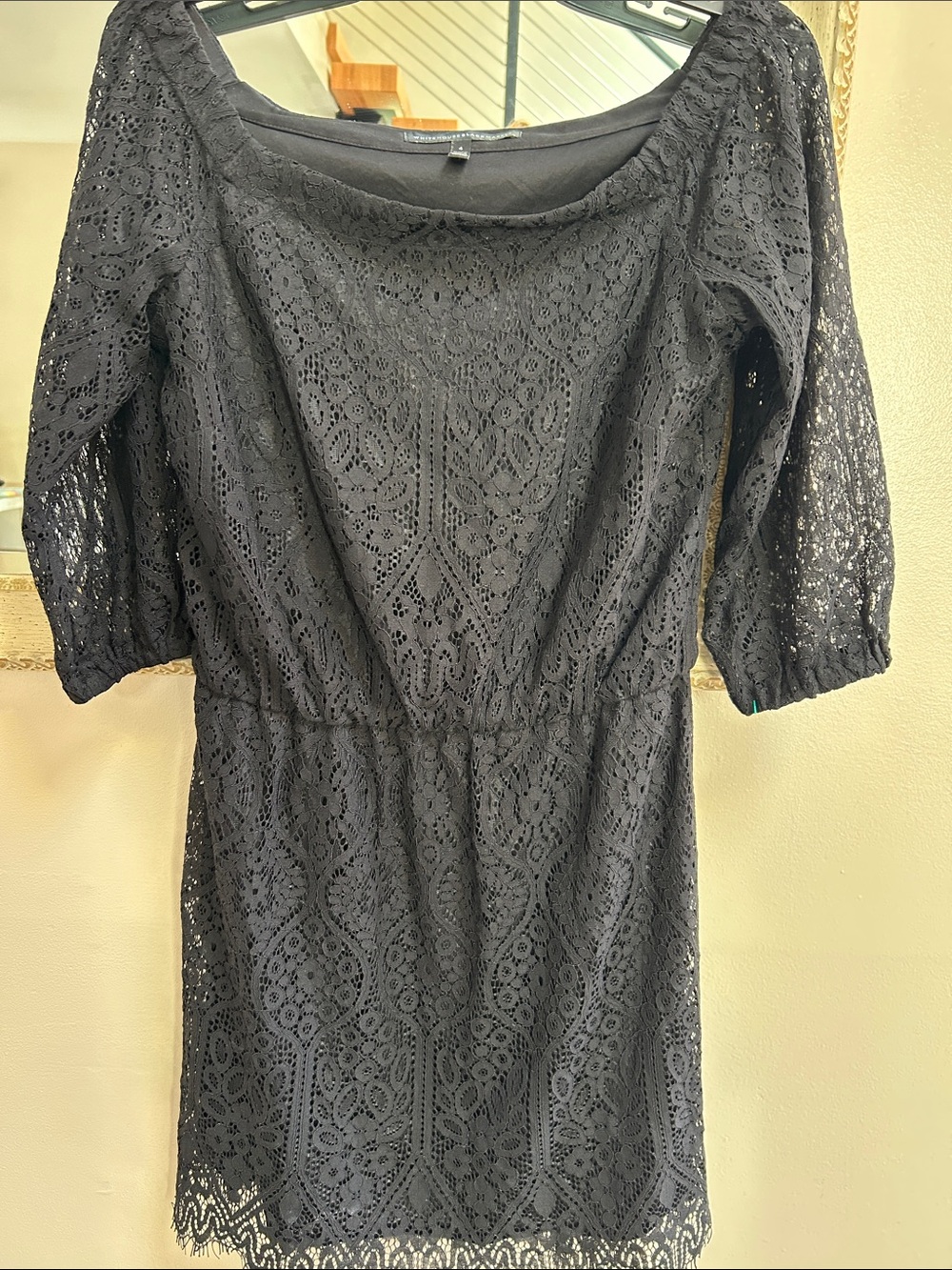 White House Black Market Black Lace Mini Dress